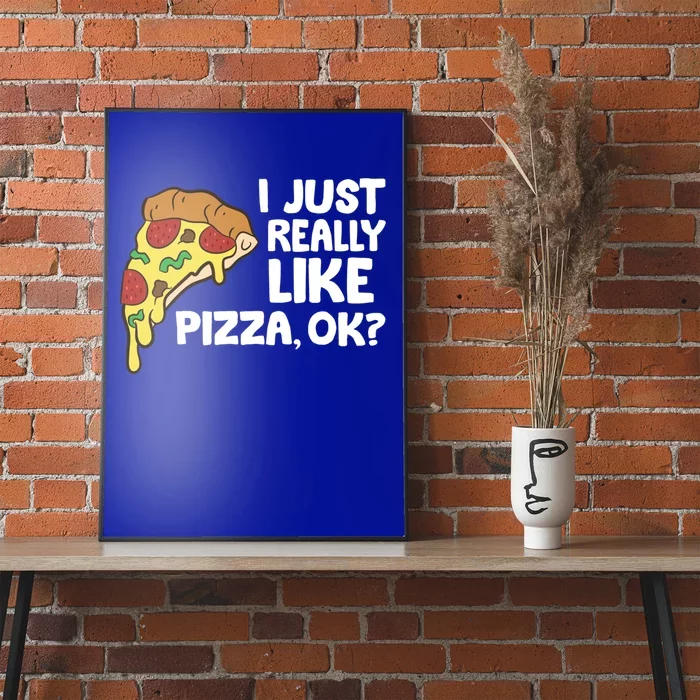 I Just Really Like Pizza Ok? Funny Pizza Gift Poster