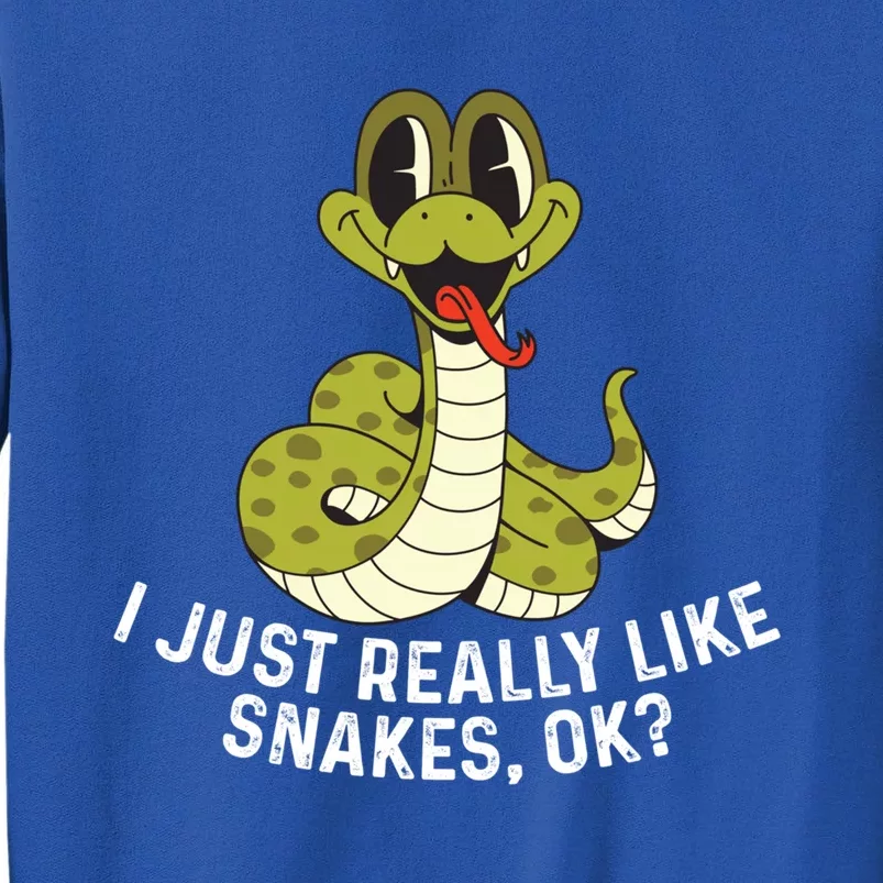 I Just Really Like Snakes Ok Reptile Gift Tall Sweatshirt