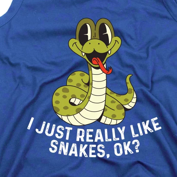 I Just Really Like Snakes Ok Reptile Gift Tank Top