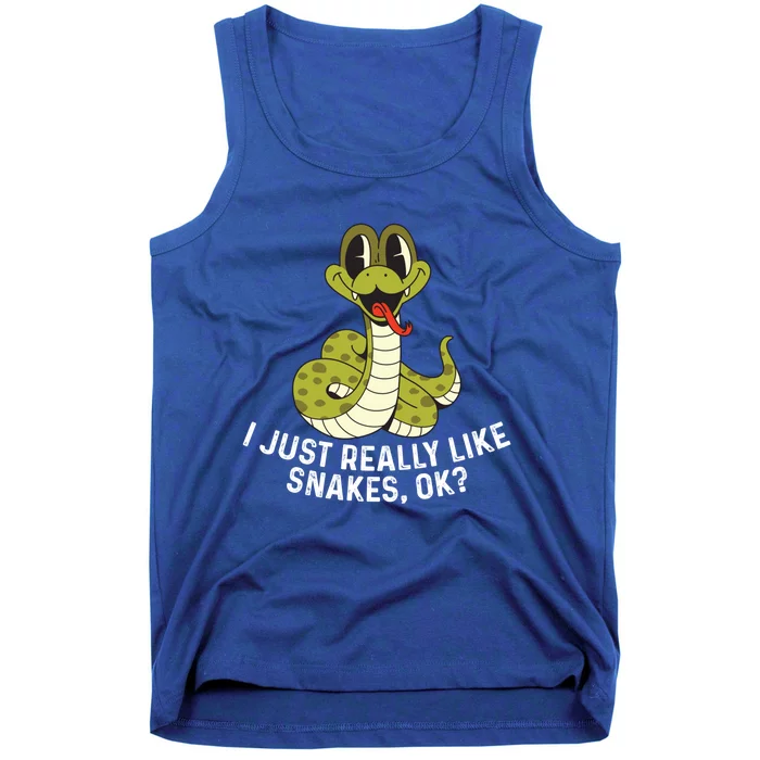 I Just Really Like Snakes Ok Reptile Gift Tank Top