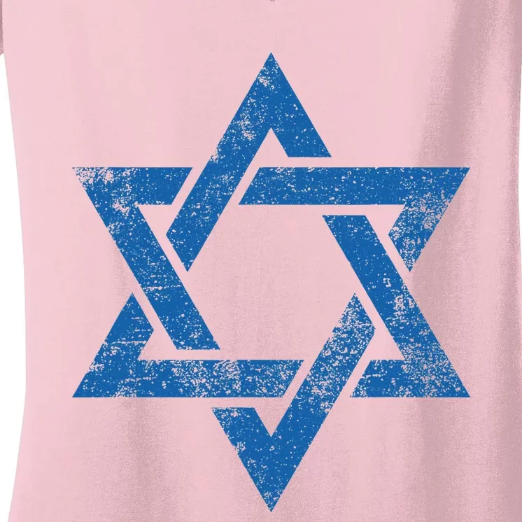 Israel Jewish Symbol Star Of David Women's V-Neck T-Shirt