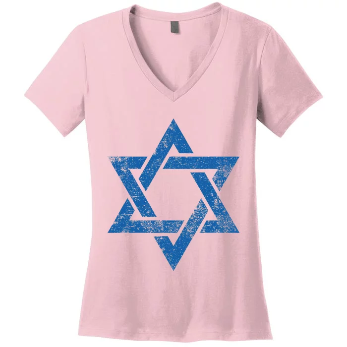 Israel Jewish Symbol Star Of David Women's V-Neck T-Shirt