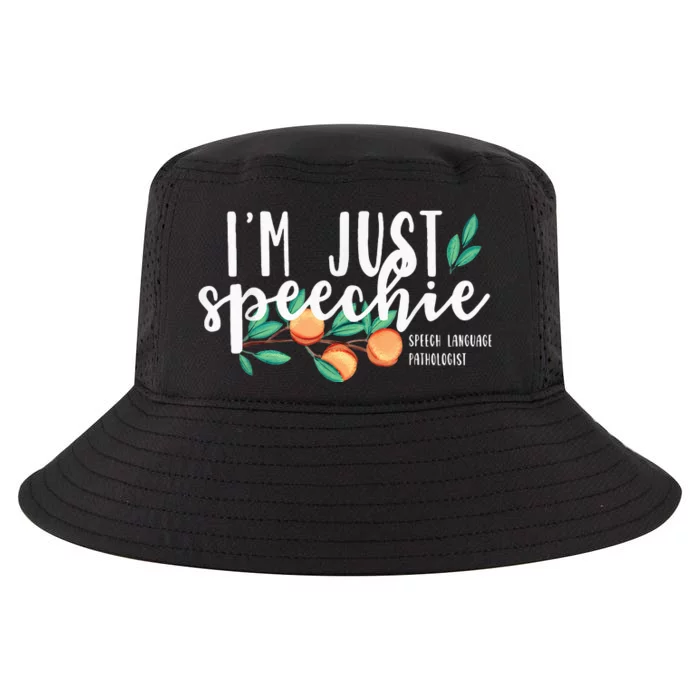 I'm Just Speechie Pathologist Speech Language Therapy Cool Comfort Performance Bucket Hat