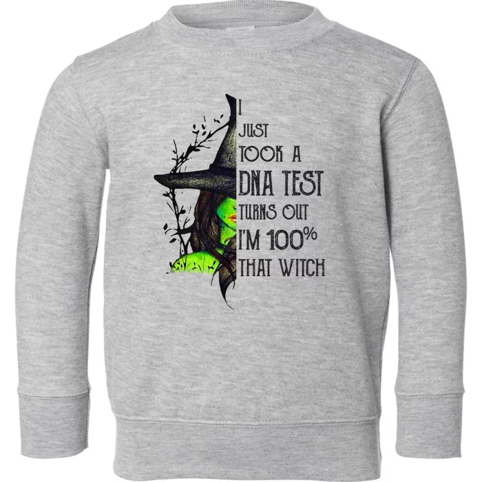 I Just Took A Dna Test Turns Out Im 100% That Witch Funny Great Gift Toddler Sweatshirt