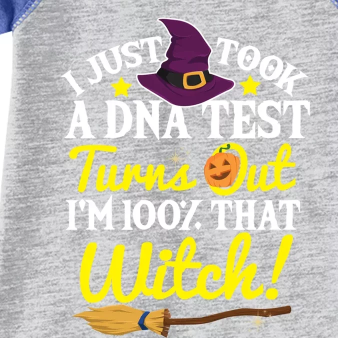 I Just Took A Dna Test Turns Out Im 100% That Witch Funny Cool Gift Infant Baby Jersey Bodysuit