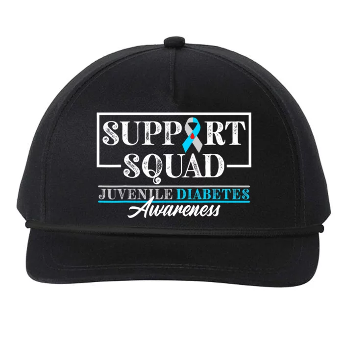 I Juvenile T1D Type 1 Diabetes Awareness Support Squad Snapback Five-Panel Rope Hat