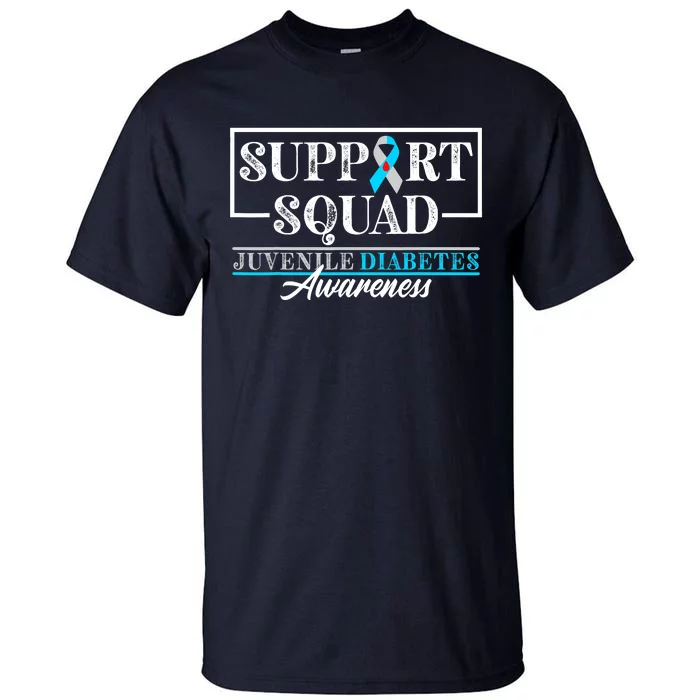 I Juvenile T1D Type 1 Diabetes Awareness Support Squad Tall T-Shirt