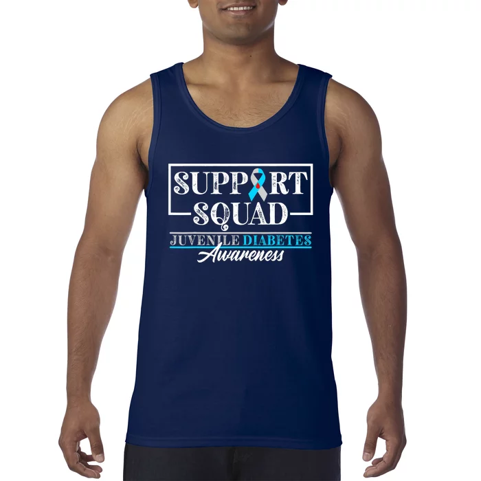 I Juvenile T1D Type 1 Diabetes Awareness Support Squad Tank Top