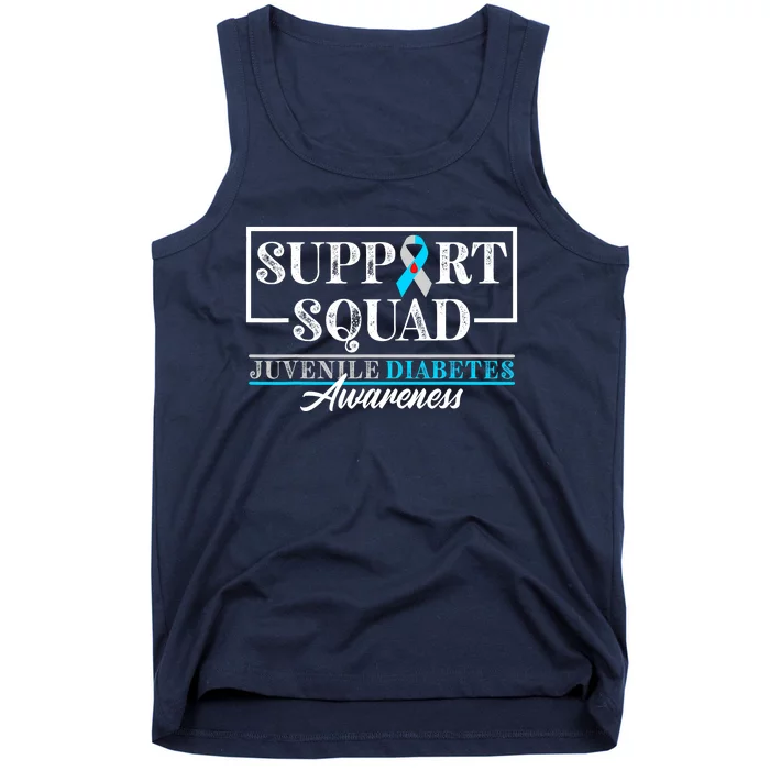 I Juvenile T1D Type 1 Diabetes Awareness Support Squad Tank Top