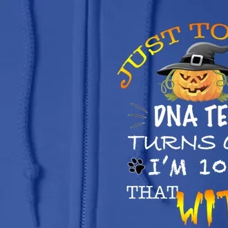 I Just Took A Dna Test Turns Out Im 100% That Witch Funny Gift Full Zip Hoodie