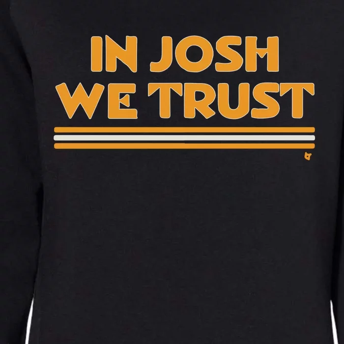 In Josh We Trust Womens California Wash Sweatshirt