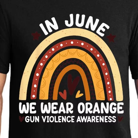 In June We Wear Orange End Gun Violence Awareness Pajama Set