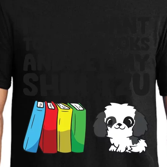 I Just Want To Read Books And Pet My Shih Tzu Pajama Set