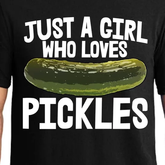 I'm Just Who Loves Pickles Gift Food Tee Tasty Pickles Gift Pajama Set