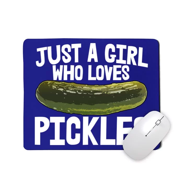 I'm Just Who Loves Pickles Gift Food Tee Tasty Pickles Gift Mousepad