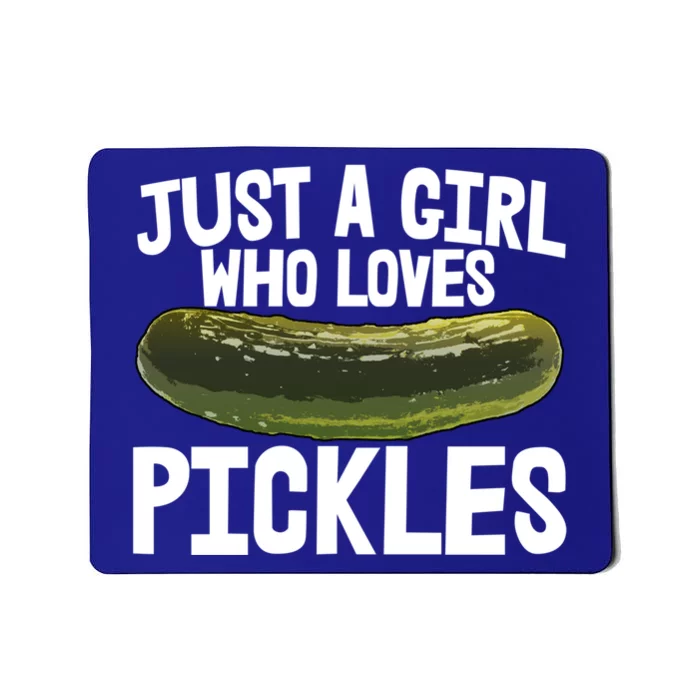 I'm Just Who Loves Pickles Gift Food Tee Tasty Pickles Gift Mousepad