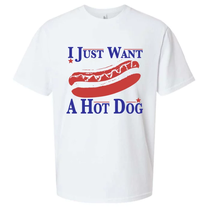 I Just Want A Hot Dog Sueded Cloud Jersey T-Shirt