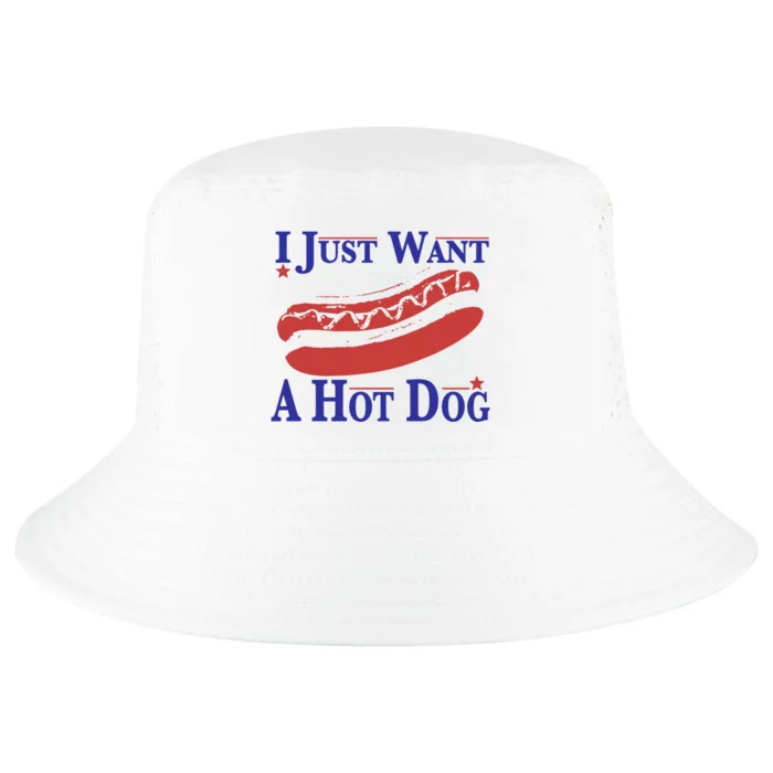 I Just Want A Hot Dog Cool Comfort Performance Bucket Hat