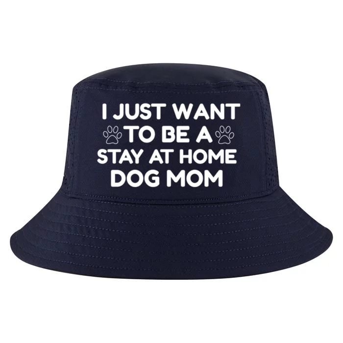 I Just Want To Be A Stay At Home Dog Mom Gift Cool Comfort Performance Bucket Hat