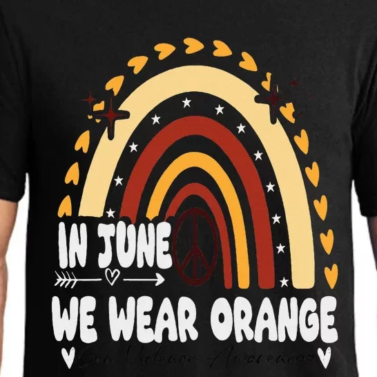 In June We Wear Orange End Gun Violence Awareness Pajama Set