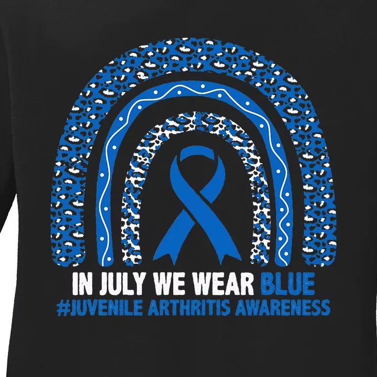 In July We Wear Blue Juvenile Arthritis Ladies Long Sleeve Shirt