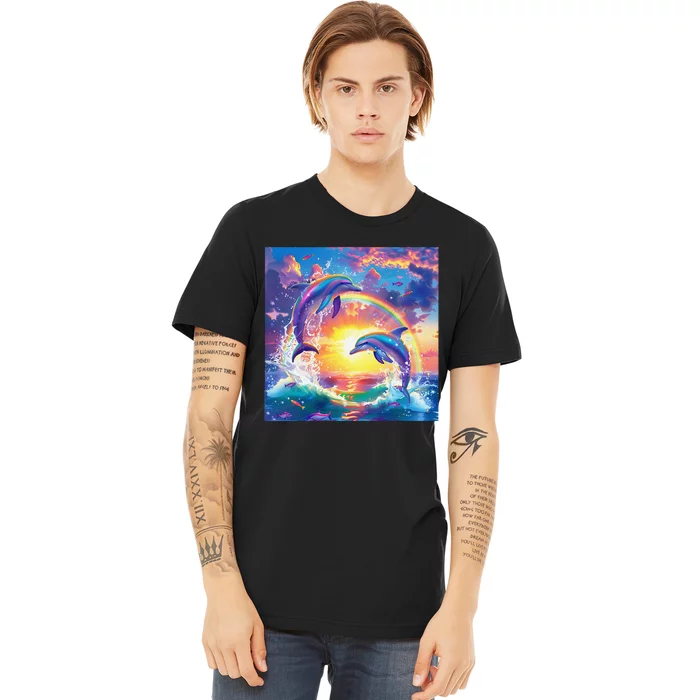 I Just Wanna Be Part Of Your Symphony Symphony Dolphin Meme Gift Premium T-Shirt