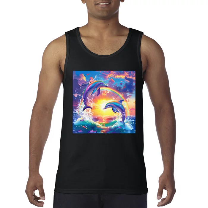 I Just Wanna Be Part Of Your Symphony Symphony Dolphin Meme Gift Tank Top