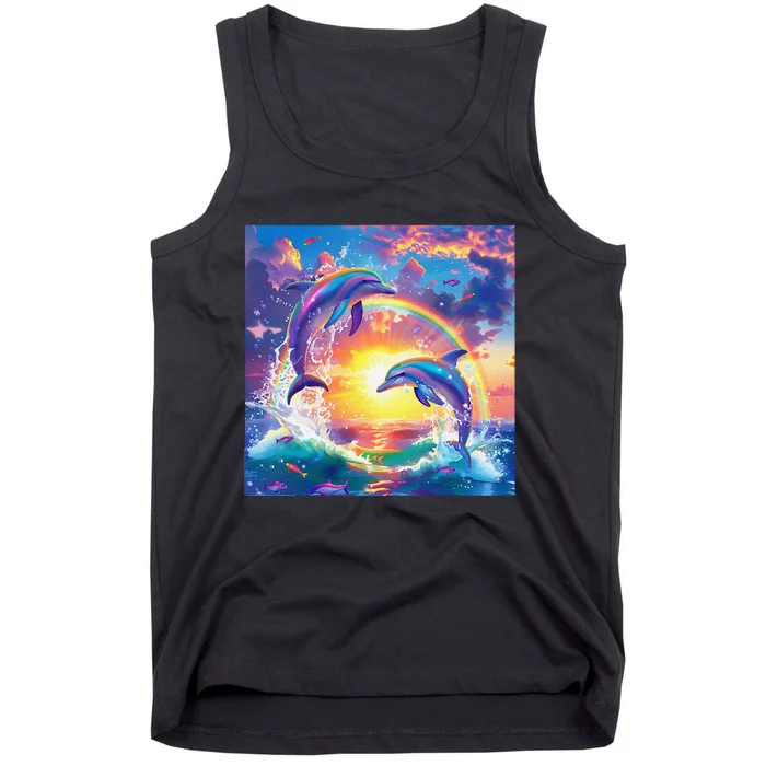 I Just Wanna Be Part Of Your Symphony Symphony Dolphin Meme Gift Tank Top