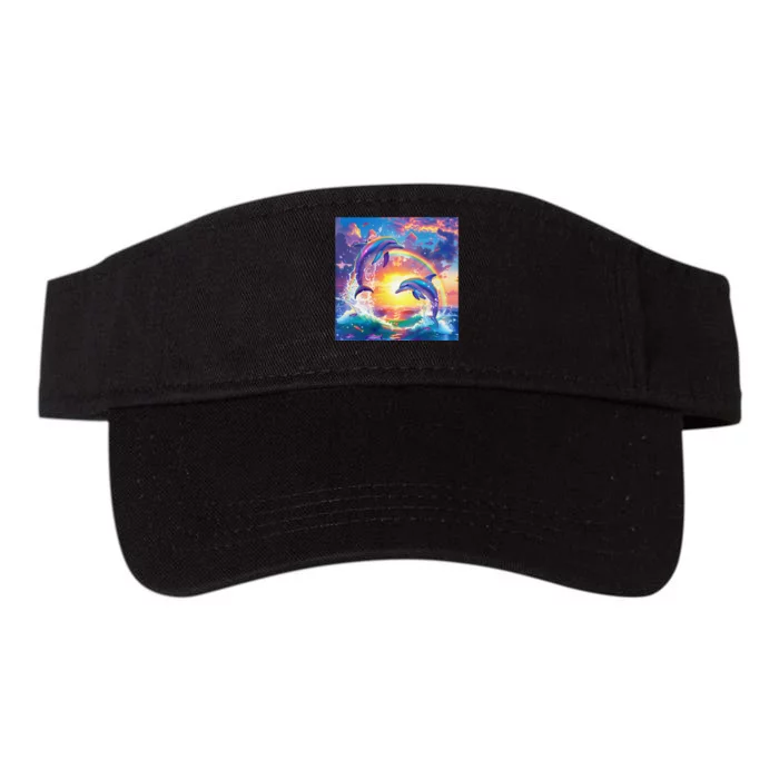 I Just Wanna Be Part Of Your Symphony Symphony Dolphin Meme Gift Valucap Bio-Washed Visor