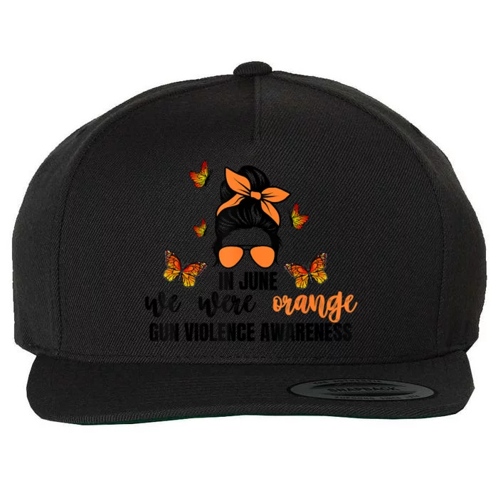 In June We Wear Orange Gun Violence Awareness Day Wool Snapback Cap