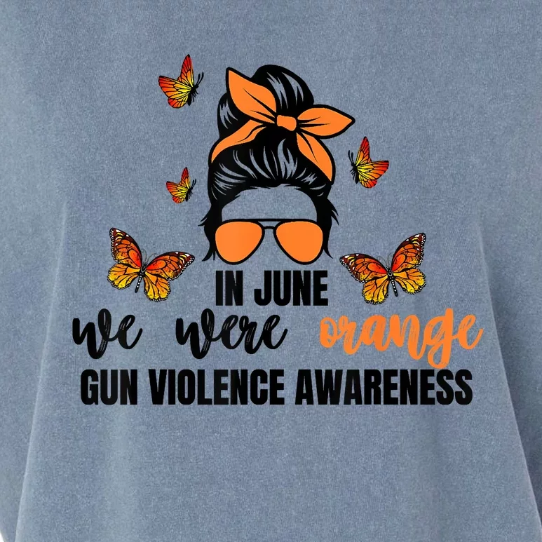 In June We Wear Orange Gun Violence Awareness Day Garment-Dyed Women's Muscle Tee