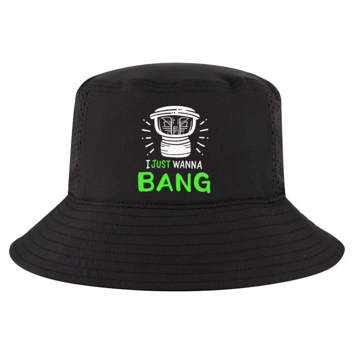 I Just Wanna Bang Car Audio Technician Cool Comfort Performance Bucket Hat