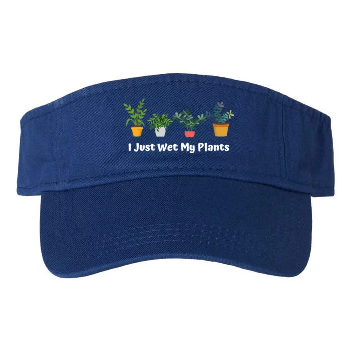 I Just Wet My Plants Funny Gardening Gardener Succulent Gift Cute Gift Valucap Bio-Washed Visor