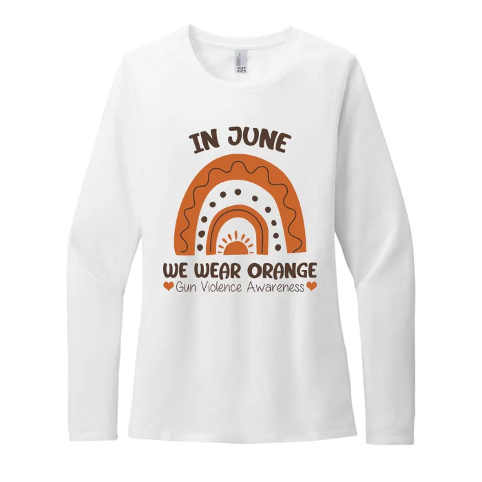 In June Wear Orange Gun Violence Awareness Womens CVC Long Sleeve Shirt