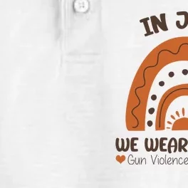 In June Wear Orange Gun Violence Awareness Dry Zone Grid Performance Polo