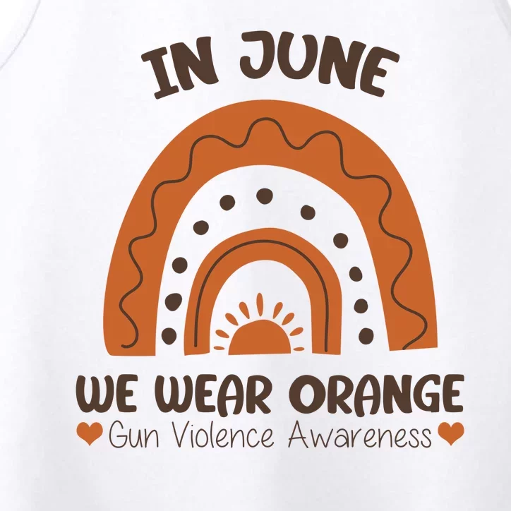 In June Wear Orange Gun Violence Awareness Performance Tank