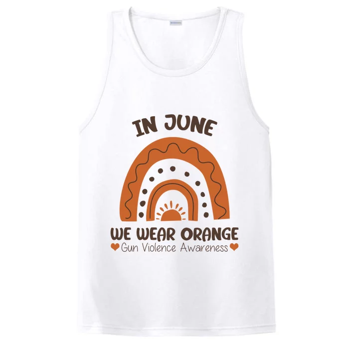 In June Wear Orange Gun Violence Awareness Performance Tank