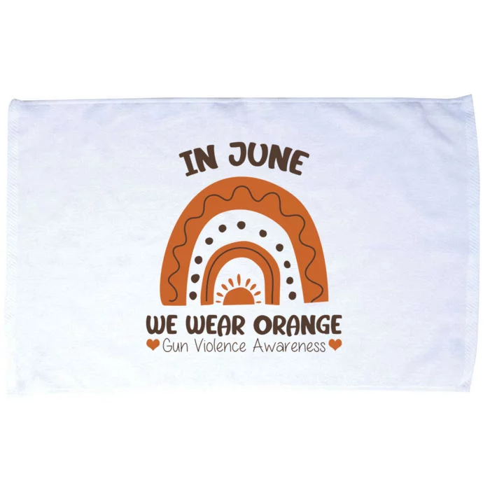 In June Wear Orange Gun Violence Awareness Microfiber Hand Towel