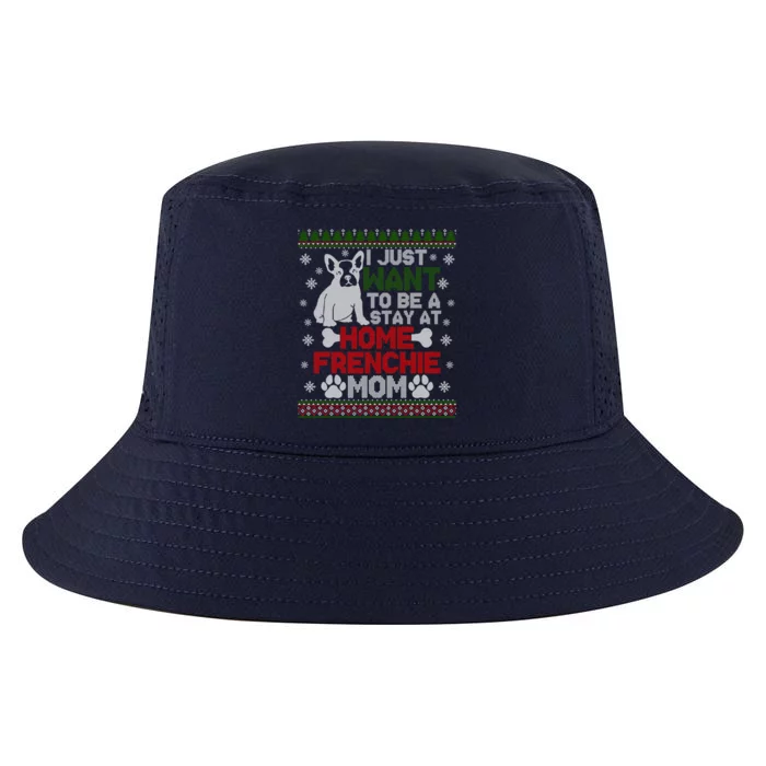 I Just Want Stay At Home Frenchie Mom Christmas Gift Ugly Gift Cool Comfort Performance Bucket Hat