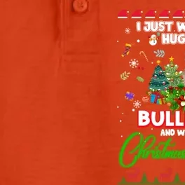 I Just Want To Hug My Bulldog And Watch Christmas Movies Meaningful Gift Dry Zone Grid Performance Polo