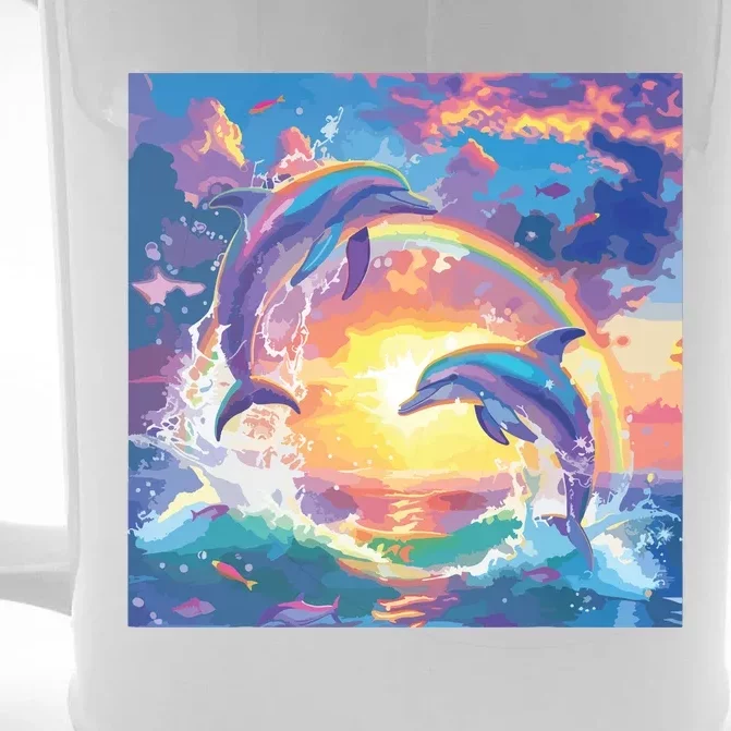 I Just Wanna Be Part Of Your Symphony Symphony Dolphin Meme Front & Back Beer Stein