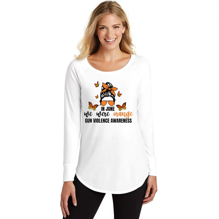 In June We Wear Orange Gun Violence Awareness Day Women's Perfect Tri Tunic Long Sleeve Shirt