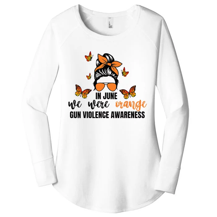 In June We Wear Orange Gun Violence Awareness Day Women's Perfect Tri Tunic Long Sleeve Shirt