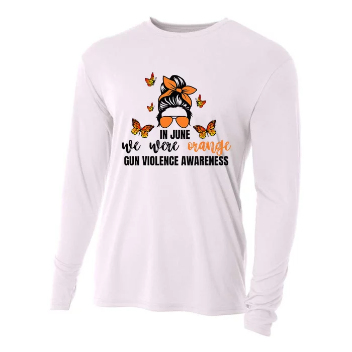 In June We Wear Orange Gun Violence Awareness Day Cooling Performance Long Sleeve Crew