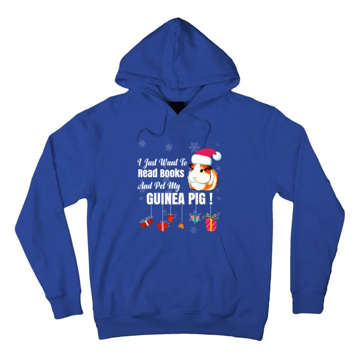 I Just Want To Read Books Cute Guinea Pig Christmas Gift Tall Hoodie