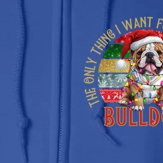 I Just Want A French Bulldog Cute Frenchie Christmas Gift Full Zip Hoodie