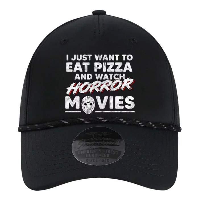 I Just Want To Eat Pizza And Watch Horror Movies Halloween Performance The Dyno Cap