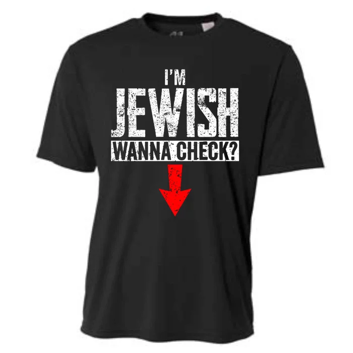 I'm Jewish Wanna Check Hebrew Hanukkah Passover Brit Milah Gift Cooling Performance Crew T-Shirt