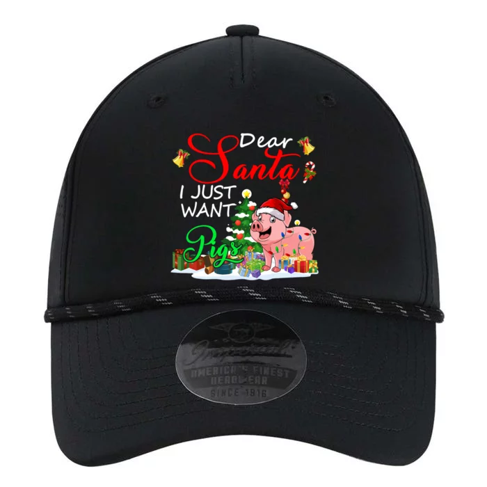 I Just Want Pigs Christmas Farmer Santa Pig Lover Meaningful Gift Performance The Dyno Cap