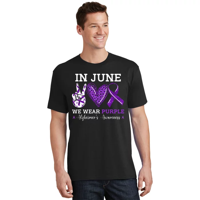 In June We Wear Purple Alzheimers Awareness T-Shirt